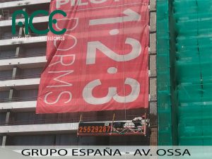 Grupo España-Av. Ossa-Andamios Colgantes
